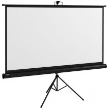 HOMCOM Écran de projection 84 pouces avec support trépied hauteur réglable, écran 4K HD 16:9