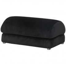 HOMCOM Repose-Pied sous bureau coussin de repose-pieds en mousse avec coussinets antidérapants tissu velours, noir