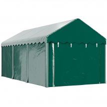 Outsunny Carport Zeltgarage 3 x 6 m Outdoor-Autoabdeckung Lagerzelt mit 2 aufrollbaren Türen, PE 200g Plane, UV-beständiges und wasserdichtes Carport für Auto, LKW, Boot, grün   Aosom
