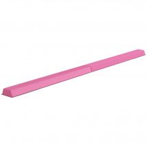 SPORTNOW 236 cm Klappbarer Schwebebalken, tragbar Turnbalken, rutschfest Balance Beam, Turn- und Balancierbalken bis 80 kg, für Kinder ab 3 Jahre, Indoor & Outdoor, Hellrot   Aosom