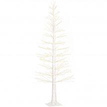 HOMCOM 180 cm Lichterbaum Kunstbaum mit 810 LED, LED Weihnachtsbaum, Weihnachtsdeko für Weihnachten, Geburtstag, Hochzeit, Indoor und Outdoor Weiß   Aosom