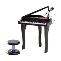 HOMCOM Hocker für Kinder Musikinstrument Schwarz, stabil und vielseitig einsetzbar für Spiel und Spaß   Aosom.de