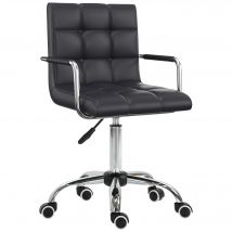 HOMCOM ergonomischer Schreibtischstuhl höhenverstellbar 46-61 cm mit Armlehnen, ideal für Büro & Homeoffice   Aosom.de