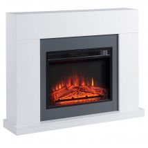 HOMCOM Cheminée électrique poêle avec télécommande puissance 1800W ou 2000W effet de flamme LED luminosité   Aosom France