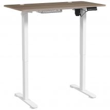 Vinsetto Bureau assis-debout électrique réglable en hauteur avec fonction mémoire, bureau réglable en hauteur 72-116 cm