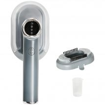 HOMCOM Défroisseur Vapeur Vertical 1200W Prêt en 35s 100 ml Réservoir d'eau Défroisseur Portatif pour voyage 2 niveaux de vapeur - gris