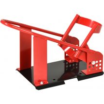 HOMCOM Rail de support universel pour moto support roue moto support béquille moto  bloque roue 8-15,5 cm trous pré-percés