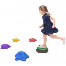 ZONEKIZ Stapelspielzeug, rutschfest, Flusssteine, Balancespiel, bis 80 kg  Aosom.de