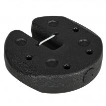 Outsunny Lot de 4 poids de lestage circulaire pour tonnelle barnum tente avec broches de renforcement et corde de transport HDPE