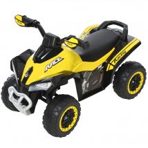 HOMCOM Kinder Rutschauto Tretauto mit Füßen, rutschen Kinderauto, Kinderfahrzeug, für 18-36 Monate, Belastbarkeit 20 kg, Gelb, 67,5x38x44cm  Aosom