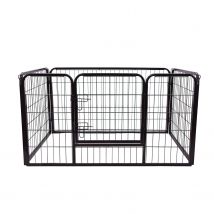 PawHut Welpenauslauf Welpenfreigehege Freigehege Laufstall Laufgitter Welpenzaun 70 x 80 cm   Aosom