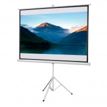 HOMCOM Ecran de Projection sur Pied Home-Cinéma Vidéo Format 4 : 3 84 Pouces 171 x 128 cm Blanc aosom france