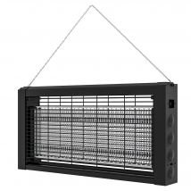 HOMCOM Lampe LED anti insectes anti moustique puissant 8W, à poser ou à suspendre pour intérieur - efficace pièce de 60m²