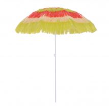 Outsunny Sonnenschirm Hawaiischirm Strandschirm 160cm bunt, Partyschirm Gartenschirm in verschiedenen Farben, 4 Modelle für Garten & Strand   Aosom.de