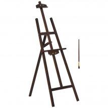 HOMCOM Chevalet d'artiste sur pieds dim. 51,5L x 71,5l x 134,5H cm inclinaison réglable 90° max. bois de pin