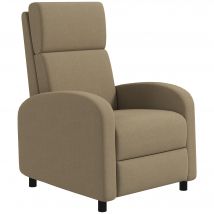 HOMCOM Fauteuil relax fauteuil inclinable salon fauteuil de relaxation - dossier réglable jusqu'à 160° repose-pieds intégré