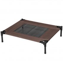 PawHut Lit pour chien chat lit de camp grand confort sur pieds tissu oxford textilène micro-perforé
