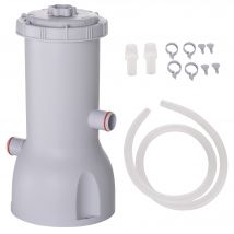 Outsunny Pompe de filtration épurateur à cartouche pour piscine hors sol 3785 L/h 90 W   Aosom France