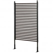 Outsunny Panneau clotûre de jardin brise vue en métal extérieur avec pieds ou piquets à planter, modulaire, 93L x 22l x 150H cm