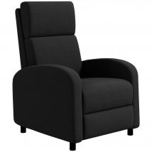 HOMCOM Fauteuil relax fauteuil inclinable salon fauteuil de relaxation - dossier réglable jusqu'à 160° repose-pieds intégré