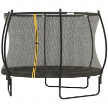 SPORTNOW Trampoline de jardin trampoline extérieur filet de sécurité 54 ressorts à haute tension Ø 305 x 240 cm noir