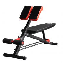 Homcom Banc de Musculation Banc de Poids Gymnastique à Domicile Bureau Multifonction Dossier Réglable en 3 Positions Acier