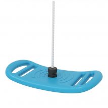AIYAPLAY Balançoire enfant extérieur et intérieur avec corde réglable, mousqueton, charge max. 70 kg, bleu
