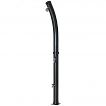Outsunny Douche solaire de jardin solaire 20 litres, température de l'eau réglable jusqu'à 60℃, pour camping piscine plage, noir