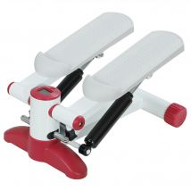 SPORTNOW Stepper mini stepper avec moniteur LCD pédales antidérapantes pour l'exercice à la maison 44,5 x 29 x 20 cm gris