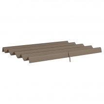 Outsunny Toile de toit de rechange pour pergola toile de remplacement protection solaire Anti-UV pour pergola de 3 x 2 m café