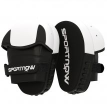 SPORTNOW Pattes d'ours boxe mitaines boxe avec couvre-doigts pour Muay Thai Kickboxing Arts Martiaux MMA 24 x 19 x 4 cm blanc