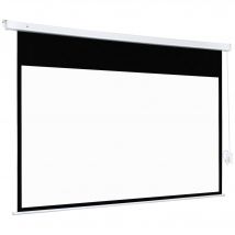 HOMCOM Projektionsleinwand 100 Zoll, 16:9 4K HD motorisierte und elektrische Leinwand, TV- und Heimkino-Projektionsleinwand, Wand- oder Deckenmontage, Bedienfeld und Fernbedienung   Aosom