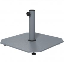 Outsunny Support de parasol en métal 18,5 kg avec roulettes, support de parasol carré pour parasol 32/38/48mm