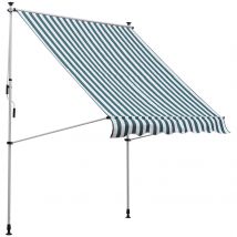 Outsunny Store à bras articulés avec manivelle réglable en hauteur Store à bras articulé résistant à la saleté et aux intempéries Store de balcon large de 150cm Store de terrasse pour terrasse balcon véranda Vert