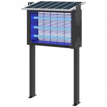 Outsunny Lampe anti-moustique 25W, piège à moustiques efficace portée 150-200 m², tue-mouches électrique LED 51,5x35x 93,5cm noir