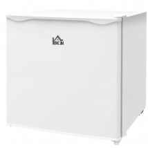 HOMCOM Mini congélateur Température Réglable de -14 à -24°C Compact 35L - étagère Amovible - Porte réversible Classe E Blanc