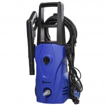 DURHAND Nettoyeur Haute Pression 1600W avec Buse Réglable et Kit de Nettoyage, 35x28x65 cm, Bleu et Noir