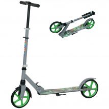 AIYAPLAY Trottinette enfants 6 à 12 ans, trottinette pliable à 2 roues, hauteur réglage, pour filles et garçons, scooter vert