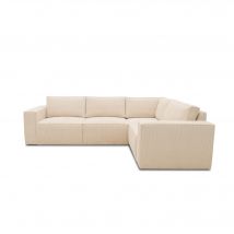 Ecksofa 101 017, Sofa, L-Form, Cord-Sofa, Couch, Polsterecke, Eckcouch, 277 x 197 x 84 cm (BxTxH)   Aosom