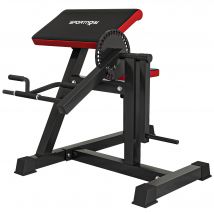 SPORTNOW Banc de musculation pour biceps, machine à biceps/triceps 2-en-1 hauteur de l'assise réglable 5 niveaux 105x95x80cm noir