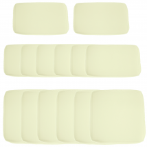 Outsunny Lot de 14 Housses de Rechange Coussins Salon de Jardin 6 Housses Coussin d'assise 8 Housses Coussin Dossier Polyester déperlant Beige