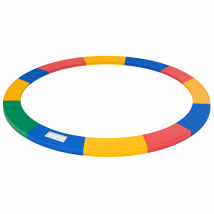 HOMCOM Coussin de protection pour trampoline de remplacement Ø 366 cm résistant aux rayons UV, anti déchirure rouge