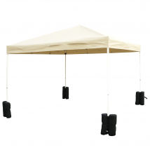 Outsunny Lot 4 sacs de lestage de fixation pour tonnelle parasol pavillon volume max. 15kg noir
