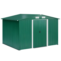 Outsunny Casa Jardín con Ventilaciones para Herramientas Almacenamiento 258x206x178 cm Verde   Aosom España