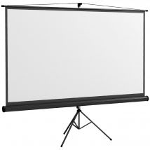 HOMCOM Projektionsscreen mit höhenverstellbarem klappbarem Stativ 100 Zoll 4K HD 16:9, Projektorbildschirm mit verstellbarer Höhe, ideal für Heimkino, Filme drinnen/draußen   Aosom