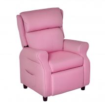 HOMCOM Verstellbares Kindersofa mit Fußstütze, gemütlicher Kindersessel für 3-5 Jahre, Rosa 58x53x70cm, ideal für Jungen und Mädchen   Aosom.de