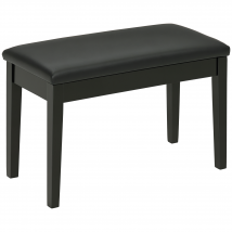 HOMCOM tabouret de piano, pour piano orgue, avec assise rembourrée pieds revêtement synthétique 75x35x49 noir   Aosom France