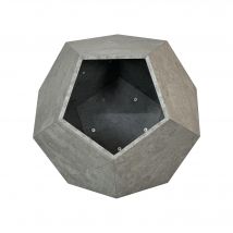 Niche pour chat polygonale avec veinure de bois, table d'appoint pour le canapé, 66x66x53 cm, Gris