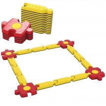 AIYAPLAY Kinder Schwebebalken Balancierbalken mit 4 Balanciersteine Sensorisches Spielzeug für Koordination und Stabilität Balance-Board für Drinnen und Draußen, 3-8 Jahre Kinder Gelb   Aosom
