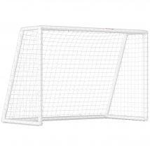 SPORTNOW Fußballtor für Jugendliche & Erwachsene 180 x 92 x 124 cm wetterfestes standfestes Fußball Tor mit Netz, Erdhaken, Outdoor Torwand für Garten, Park, Strand   Aosom